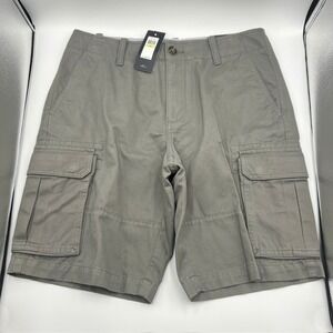 NWT‎ Tommy Hilfiger Men's Gray Classic Fit Cargo Shorts Straight Leg Size 30